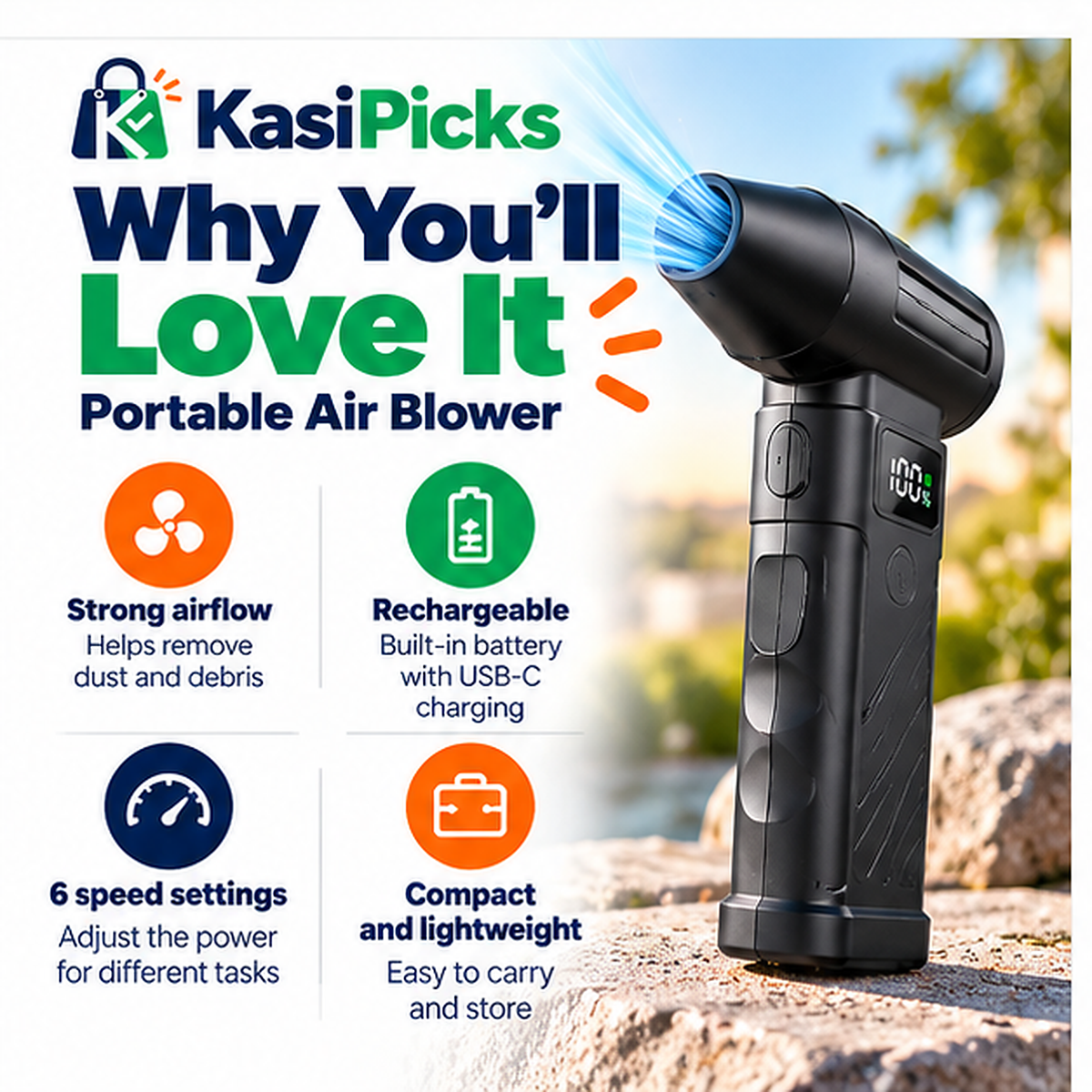 💨 GET 1 FREE! PORTABLE AIR BLOWER!